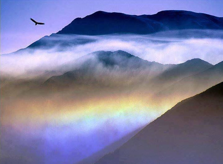 Rainbow in the Mountains